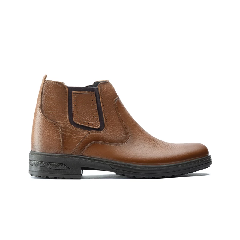 پوتین مردانه چرم تبریز مدل ماهان بی بند زیره تزریق پی یو - تا 40درصد تخفیف ویژه نوروز